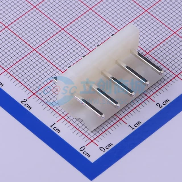 1x5P 间距:5.08mm 直插 系列:CH【插件】实物图
