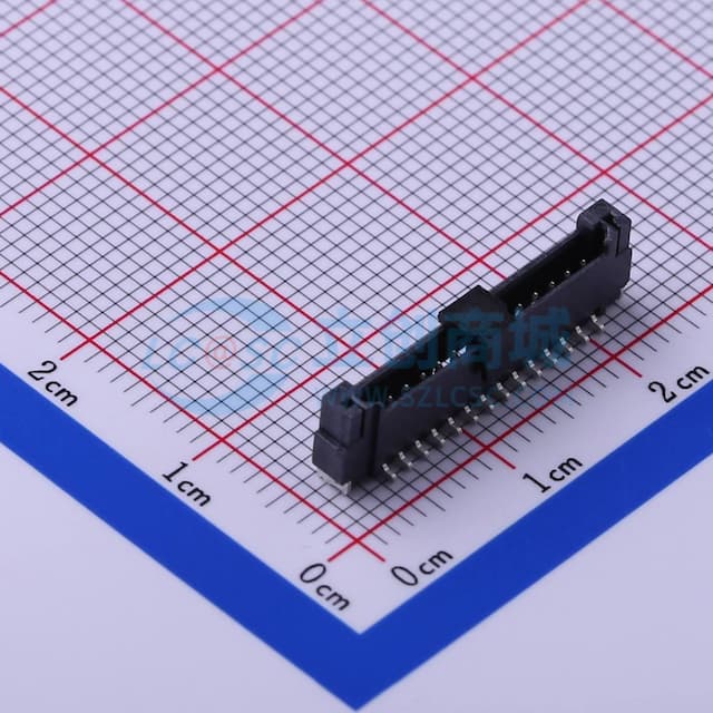 1x14P 间距:1.25mm 立贴实物图