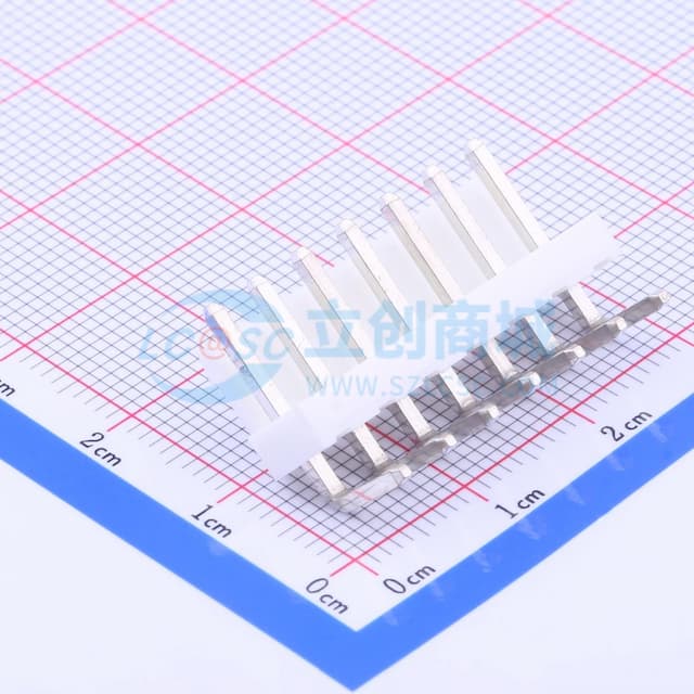 1x7P 间距:3.96mm 弯插 系列:VH 【插件】实物图