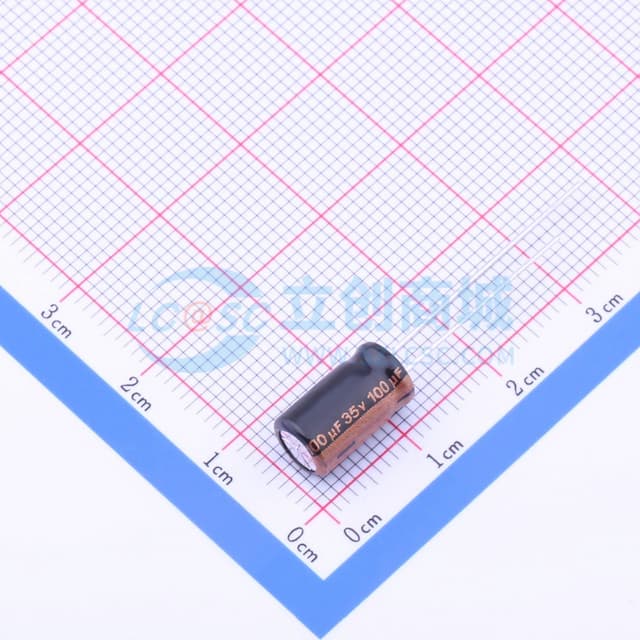 100uF ±20% 35V 【引线】实物图