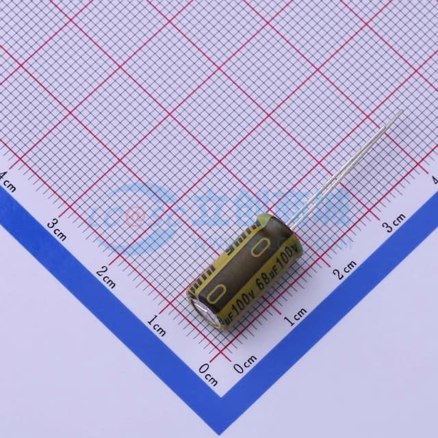 68uF ±20% 100V 【插件】实物图