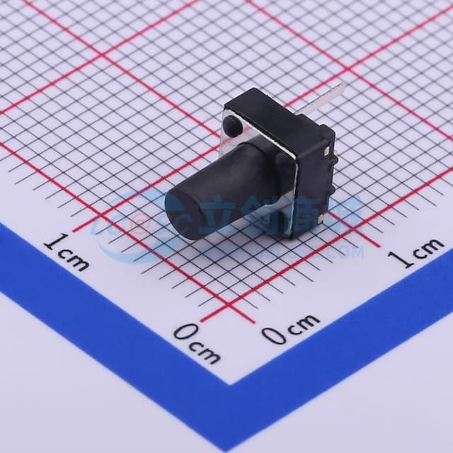 6.1*6.1*9mm 直插 轻触开关 【插件】实物图
