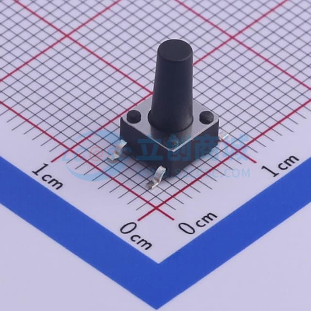 6*6*11mm 立贴 轻触开关实物图