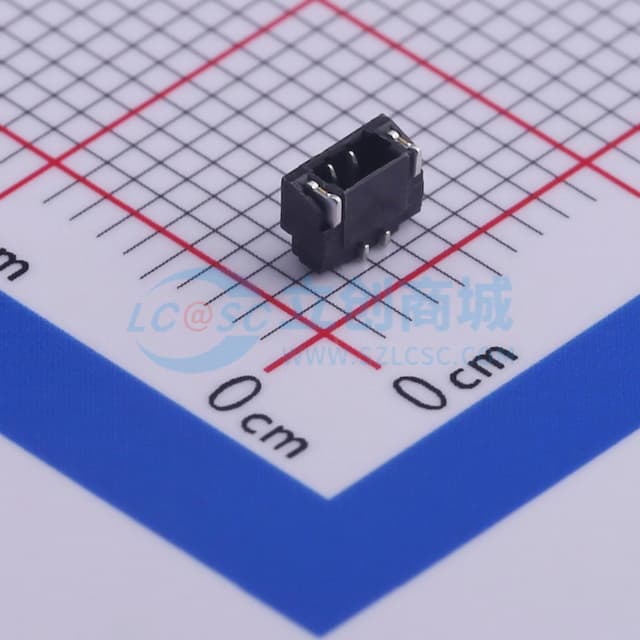 1x2P 间距:0.8mm 卧贴实物图