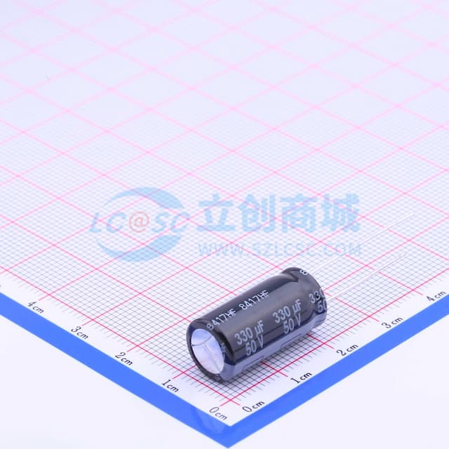 330uF ±20% 50V 【引线】实物图
