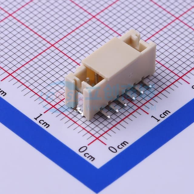 1x6P 间距:2mm 立贴 系列:PH实物图