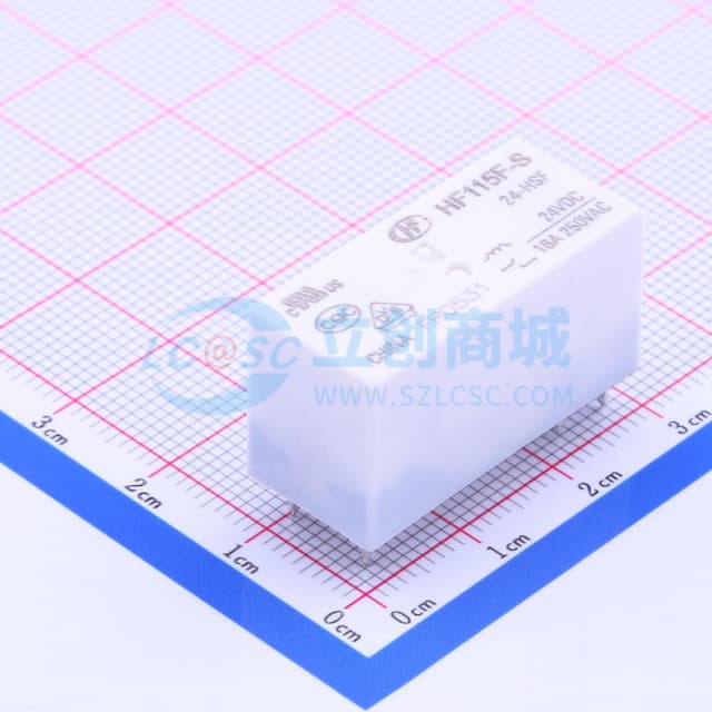小型大功率24V继电器 单刀单掷-常开 适用于白炽灯,LED负载 【插件】实物图