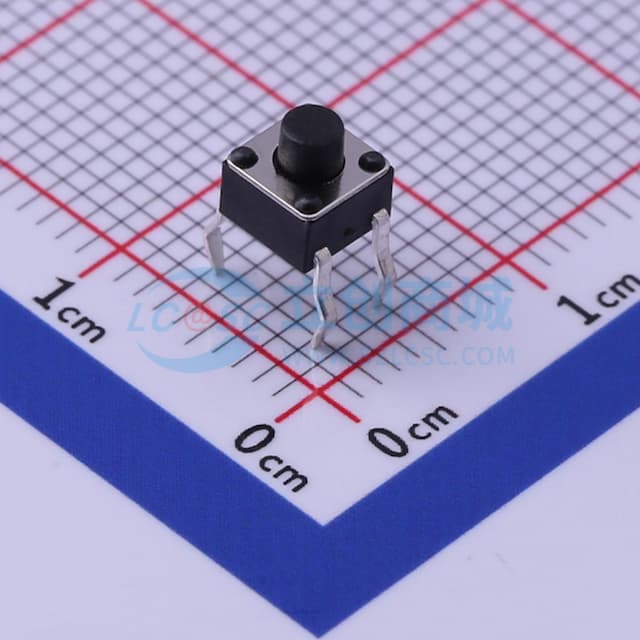 4.5*4.5*4.5mm 直插 轻触开关 【轻触】实物图