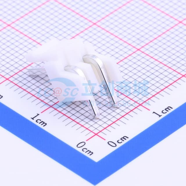 1x2P 间距:3.96mm 弯插 系列:VH 【插件】实物图