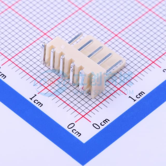 1x5P 间距:2.54mm 弯插 【插件】实物图