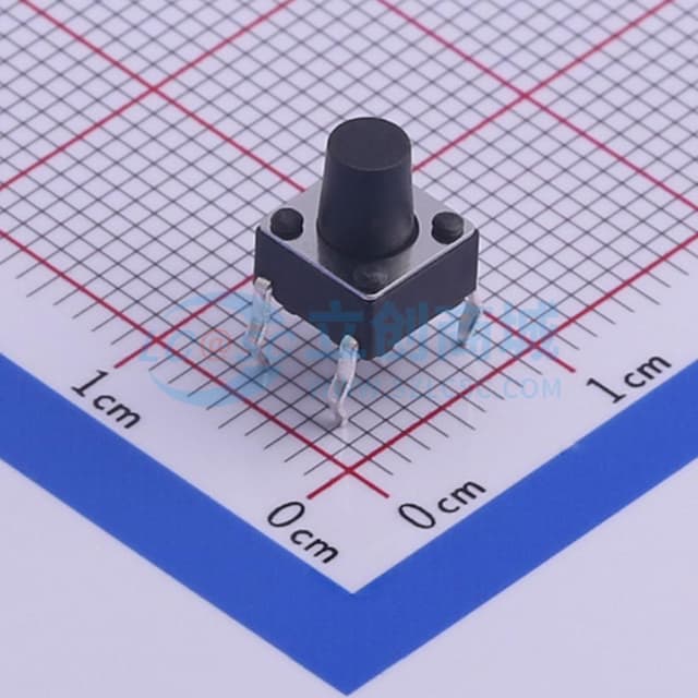 6*6*7.5mm 直插 轻触开关 【轻触】实物图