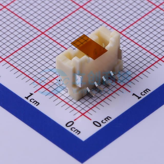 1x4P 间距:2mm 立贴 系列:PA实物图