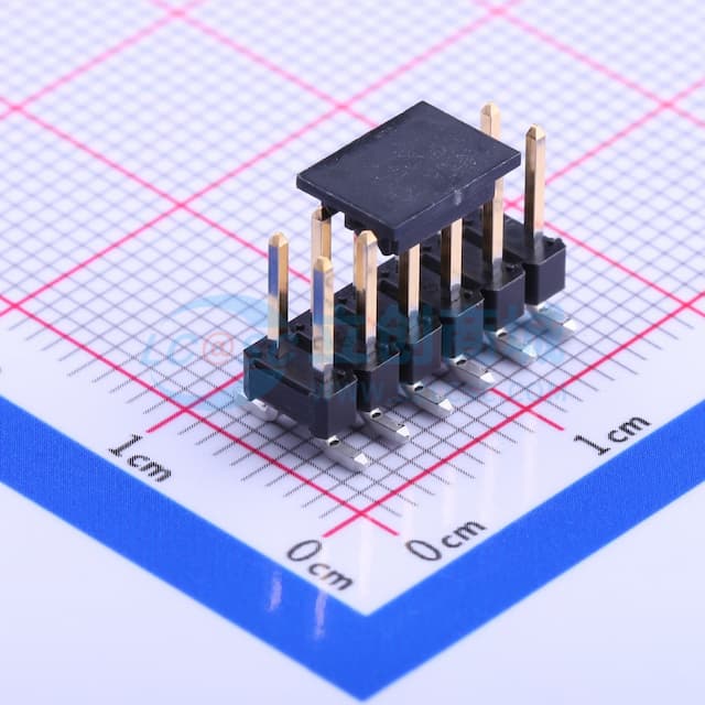 2x6P 间距:2.54mm 方针 立贴实物图