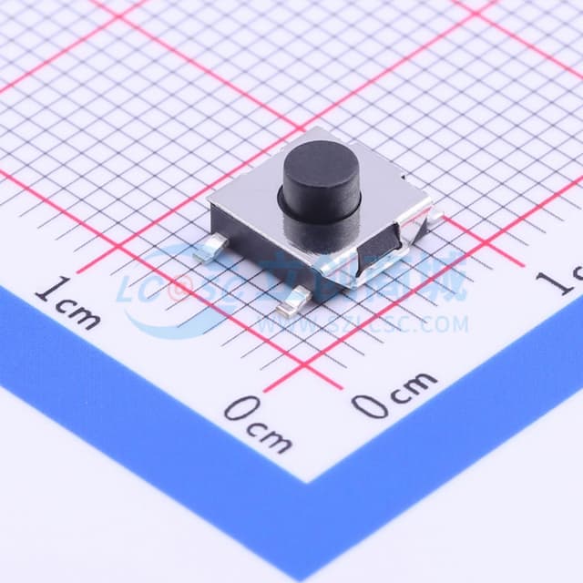 6*6*3.7mm 立贴 轻触开关实物图