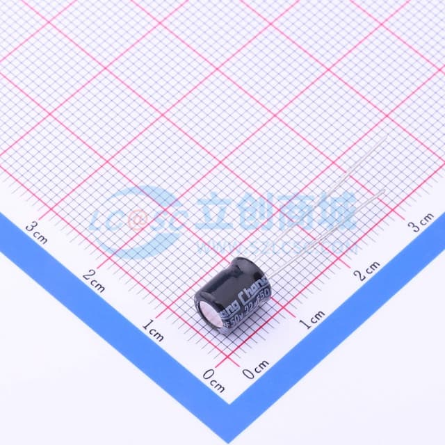 22uF ±20% 50V 【引线】实物图