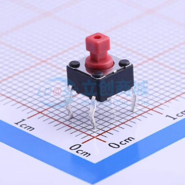 6.2*6.2*7.3mm 直插 轻触开关 【轻触】实物图