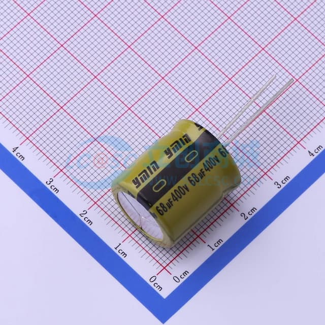 68uF ±20% 400V 【插件】实物图