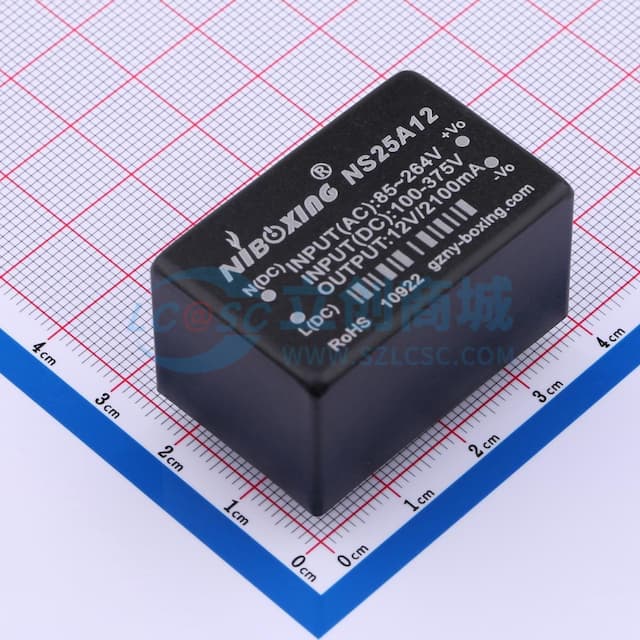25W AC/DC模块电源，宽输入电压范围，高效率实物图