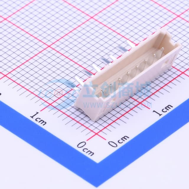 1x8P 间距:2mm 弯插【插件】实物图