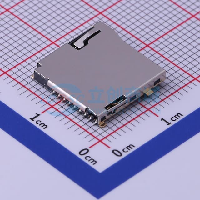 自弹式 MicroSD卡(TF卡) 卡座实物图