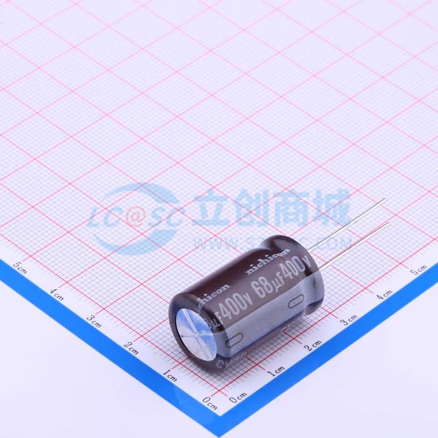 68uF ±20% 400V 【插件】实物图