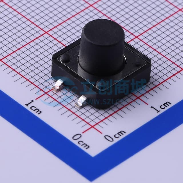 12*12*9mm 立贴 轻触开关实物图