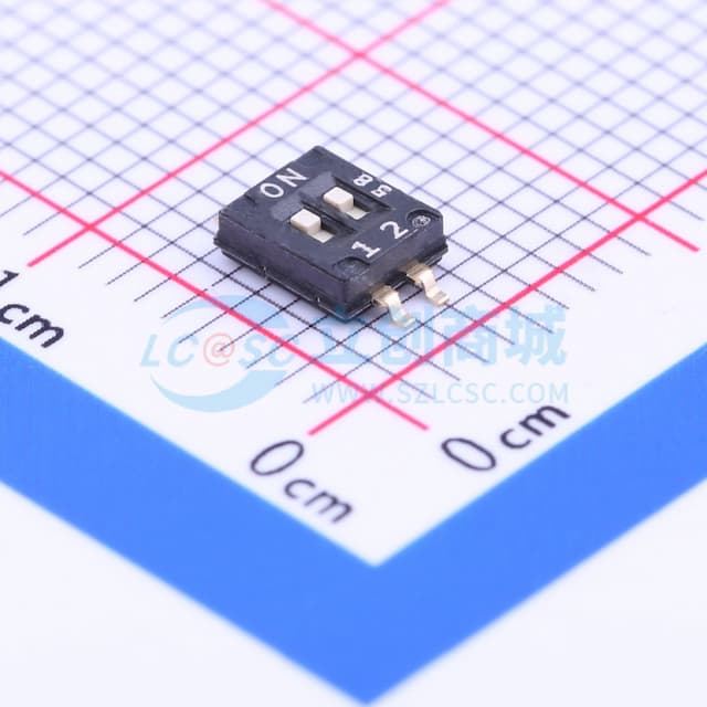 2位 包含引脚总宽度6.7mm 贴片实物图