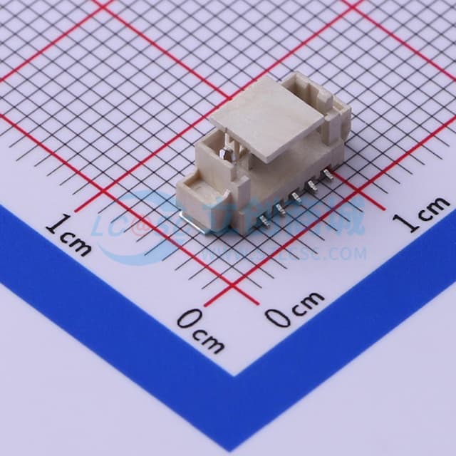 1x5P 间距:1.25mm 立贴 系列:PicoBlade(MX 1.25) 【插件】实物图