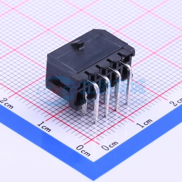 2x4P 间距:3mm 弯插 【插件】实物图