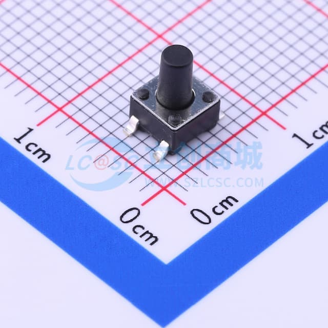 4.5*4.5*7mm 立贴 轻触开关实物图