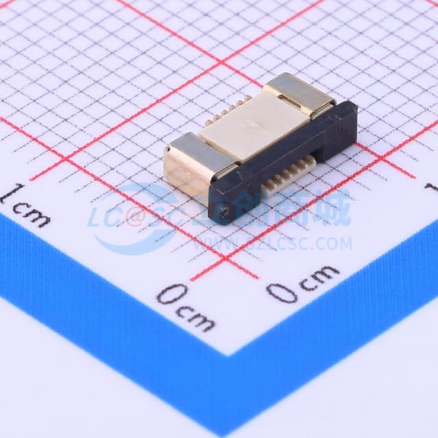 间距:0.5mm P数:6P 抽屉式 下接实物图