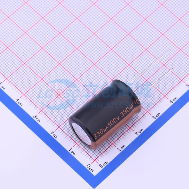 330uF ±20% 100V 【插件】实物图
