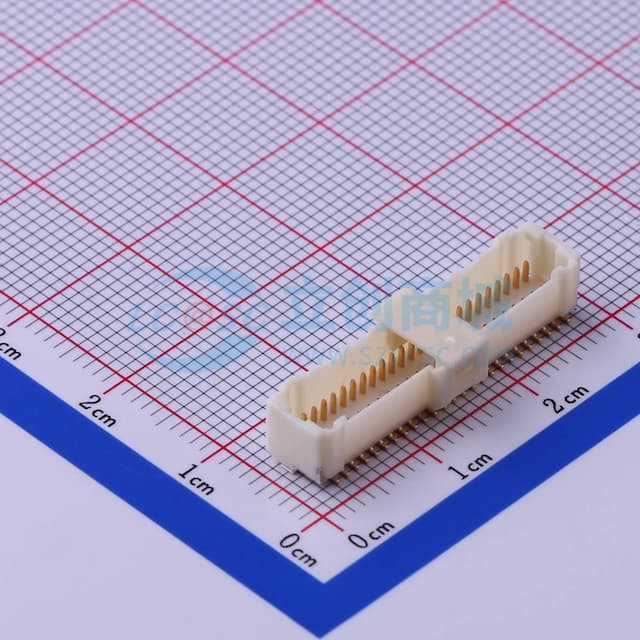 2x25P 间距:1mm 立贴实物图
