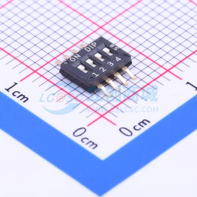 4位 包含引脚总宽度8.1mm 贴片实物图