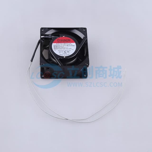 交流AC风扇 115vSF11580A 1083HBL.GN 80x80x38mm实物图