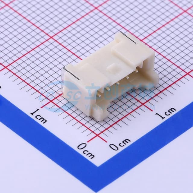 1x5P 间距:2mm 卧贴实物图