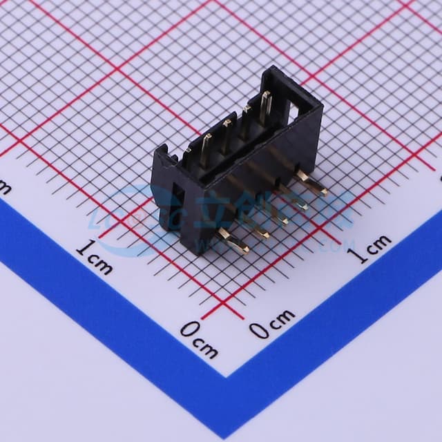 黑色 1x5P 间距:2mm 弯插【插件】实物图