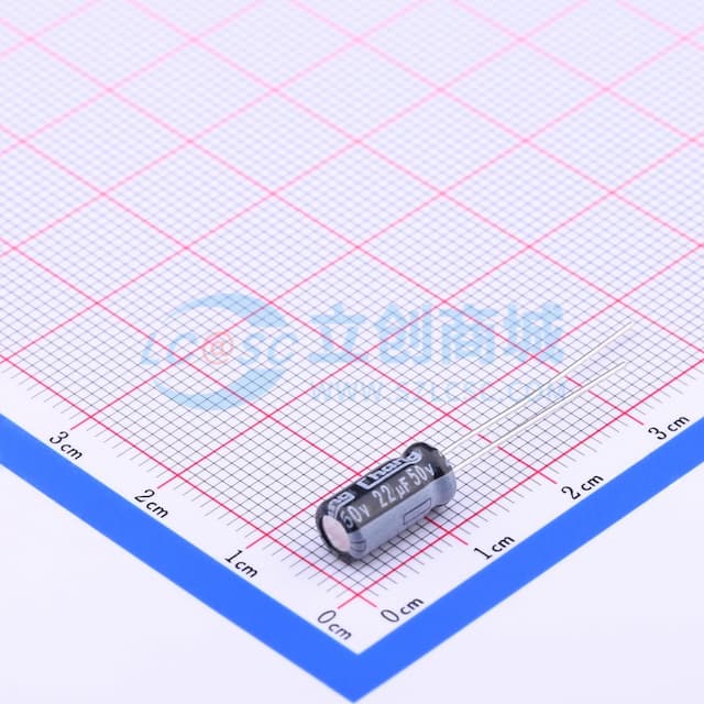 22uF ±20% 50V 【引线】实物图