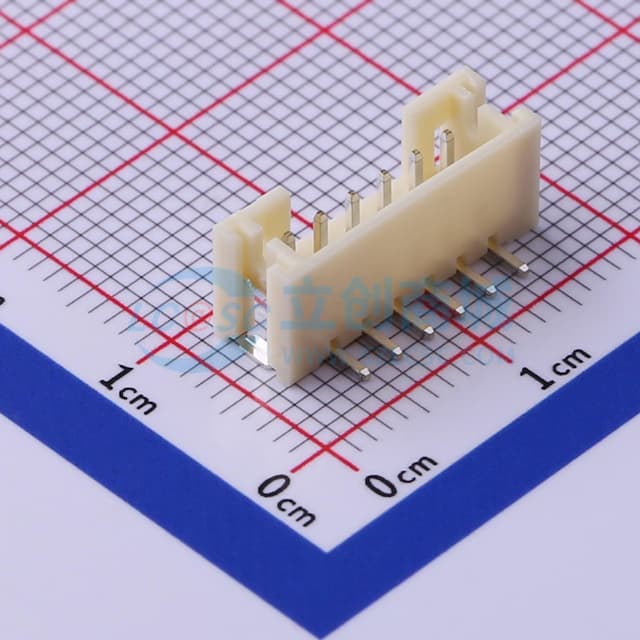 1x6P 间距:2mm 立贴 系列:PH实物图