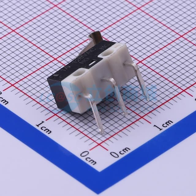 12.7*5.7*6.6mm 插件微动开关 【行程】实物图