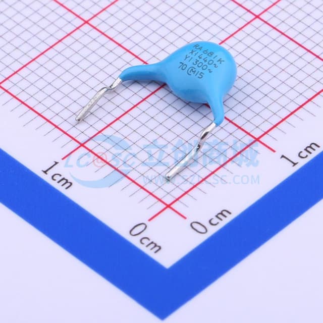 680pF ±10% 440V 等级:X1,Y1实物图