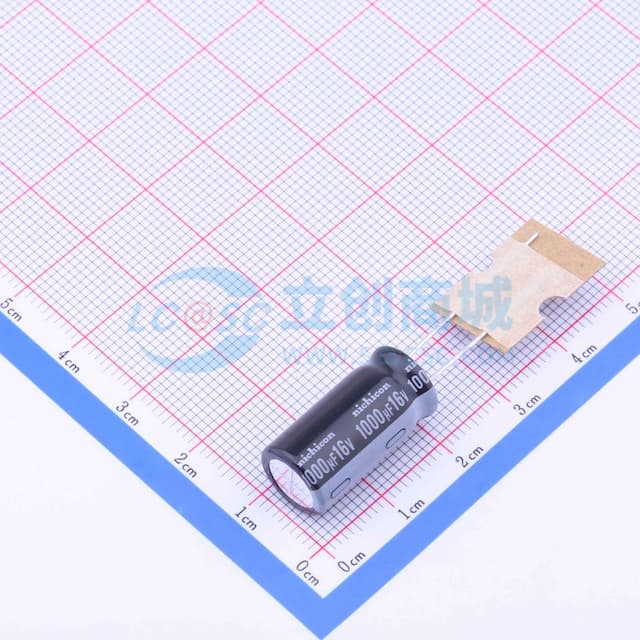 1000uF ±20% 16V 【引线】实物图