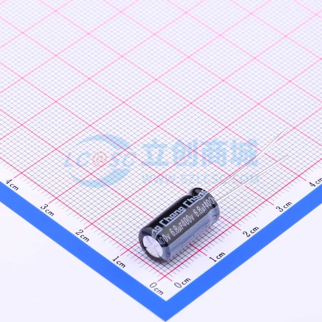 6.8uF ±20% 400V 【插件】实物图