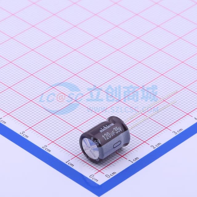 120uF ±20% 35V 【引线】实物图