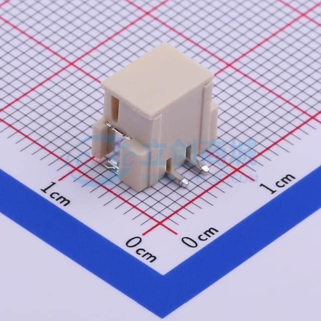 1x2P 间距:2.5mm 立贴 系列:XH实物图
