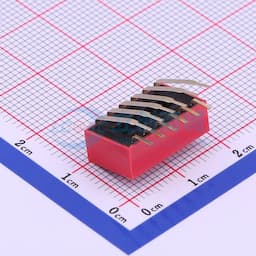 间距2.54mm 平拨,凸起式 6位拨码开关 【拨码】缩略图