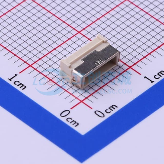 1x6P 间距:1mm 卧贴实物图