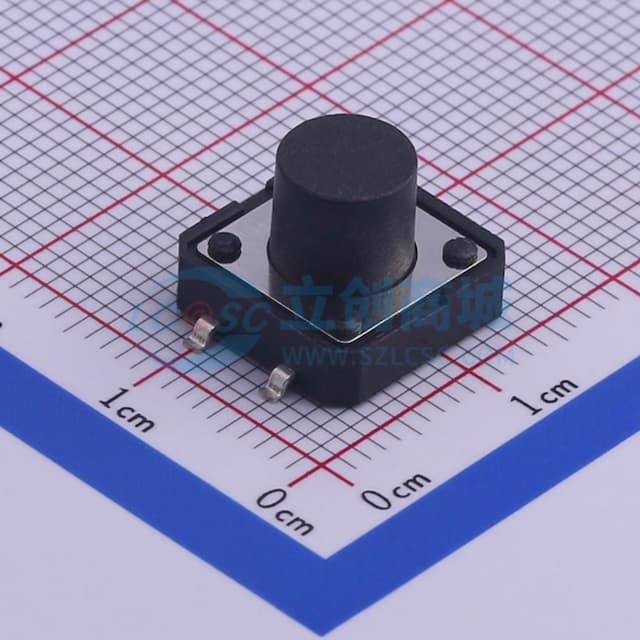 12*12*9mm 立贴 轻触开关实物图