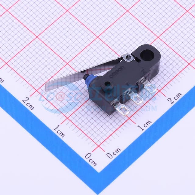 小型密封微动开关 单刀双掷 M3螺钉安装实物图