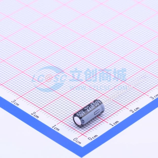 22uF ±20% 50V 【引线】实物图